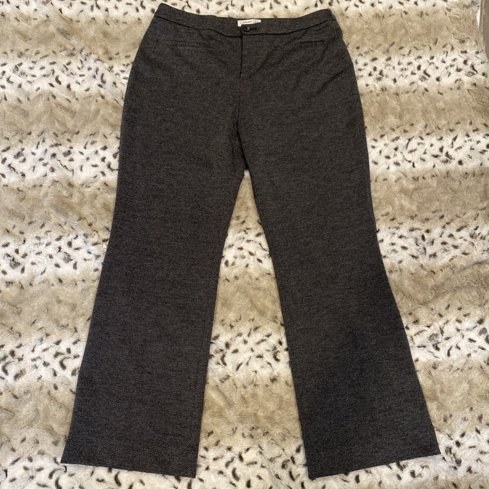 Women's Coldwater Creek straight leg natural waist trouser size 12P (32x29) Crop